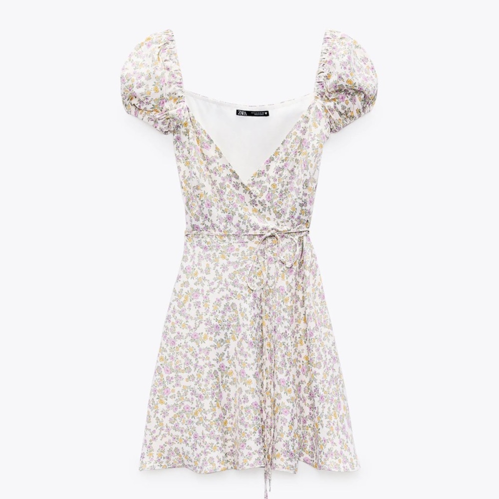 Zara Satin Floral dress